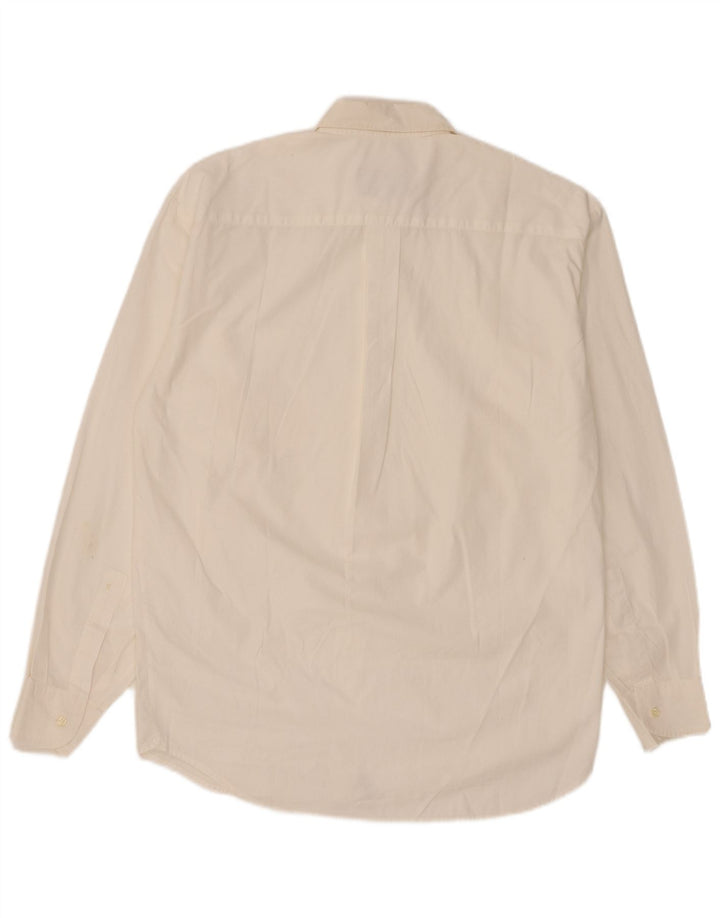 Vintage Mens Shirt Small White Cotton