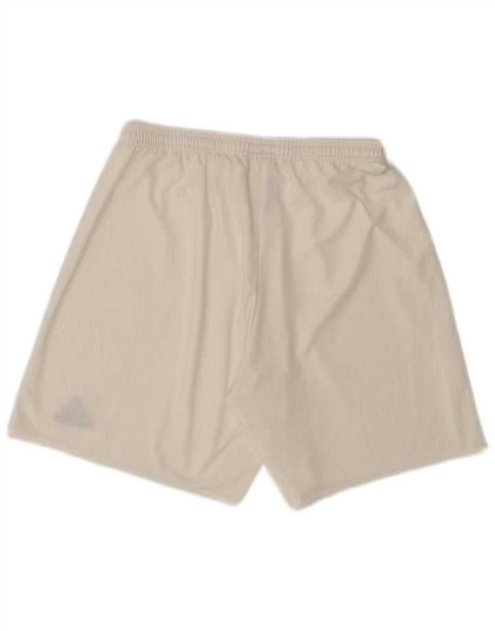 ADIDAS Mens Climalite Sport Shorts Large  White Polyester