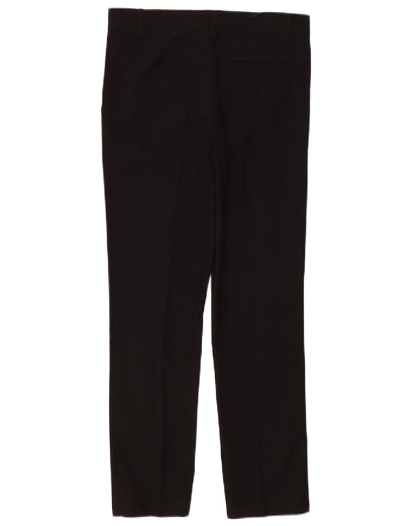 Marks & Spencer Boys Straight Chino Trousers 12-13 Years W30 L27 Black