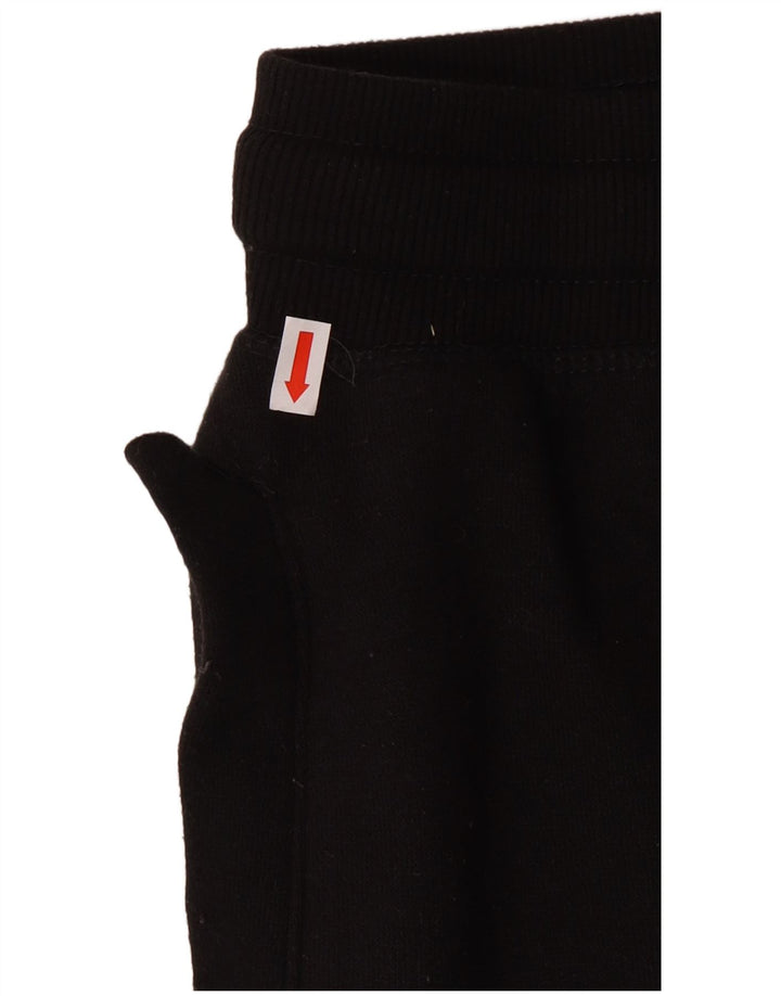 BENCH Mens Graphic Tracksuit Trousers Joggers Large  Black Cotton