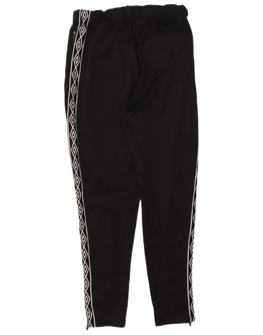 Umbro Mens Graphic Tracksuit Trousers Large Black Polyester