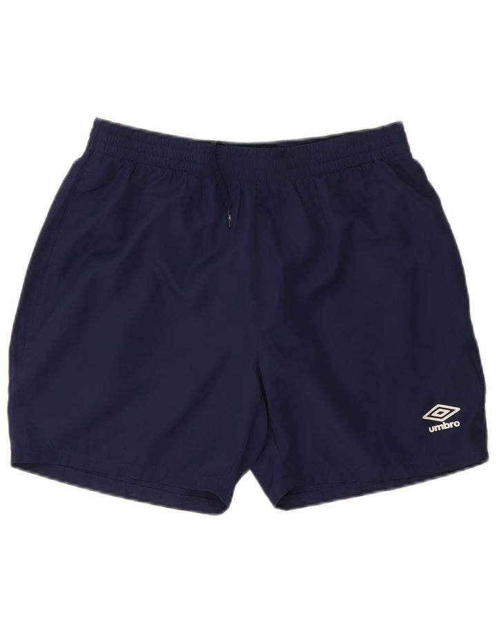 Umbro Mens Sport Shorts Medium Navy Blue Polyester