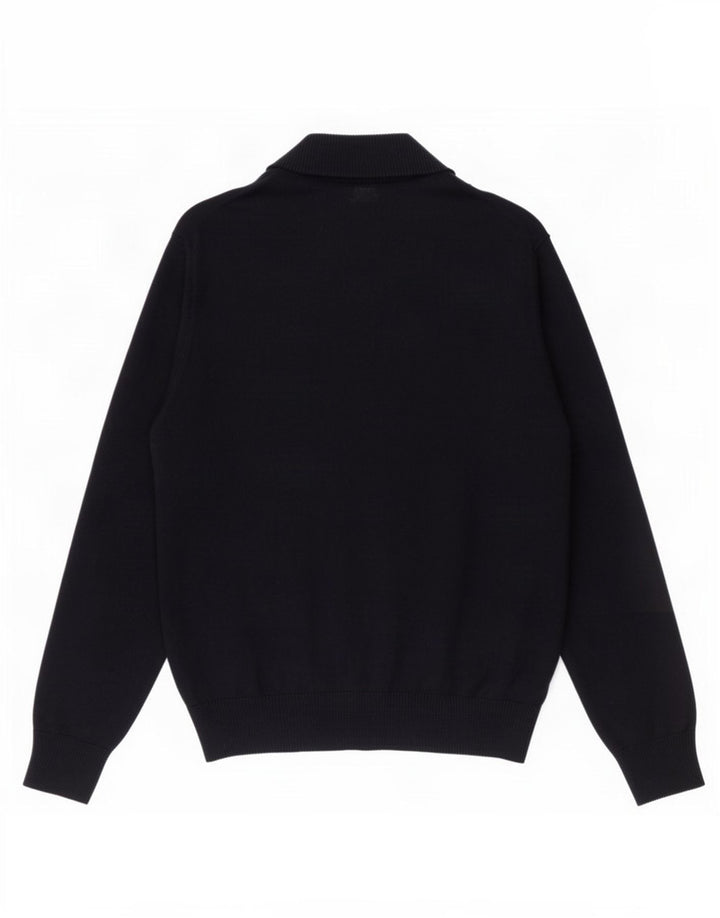 Gap Mens Cardigan Sweater Medium Navy Blue Cotton