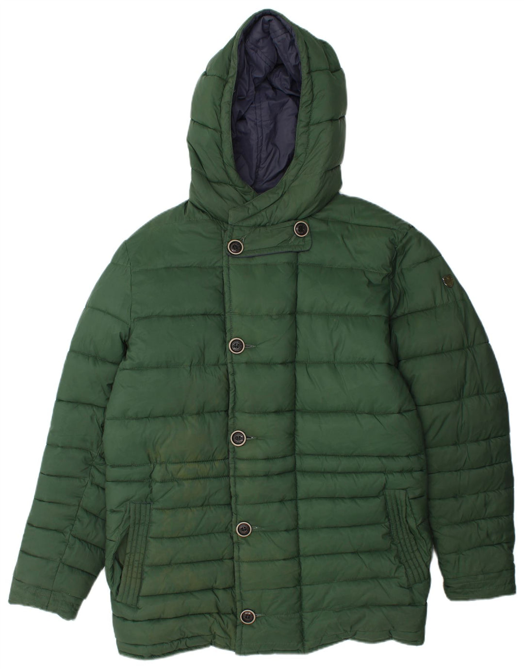 CMP Mens Hooded Reversible Padded Jacket IT 50 Large Navy Blue