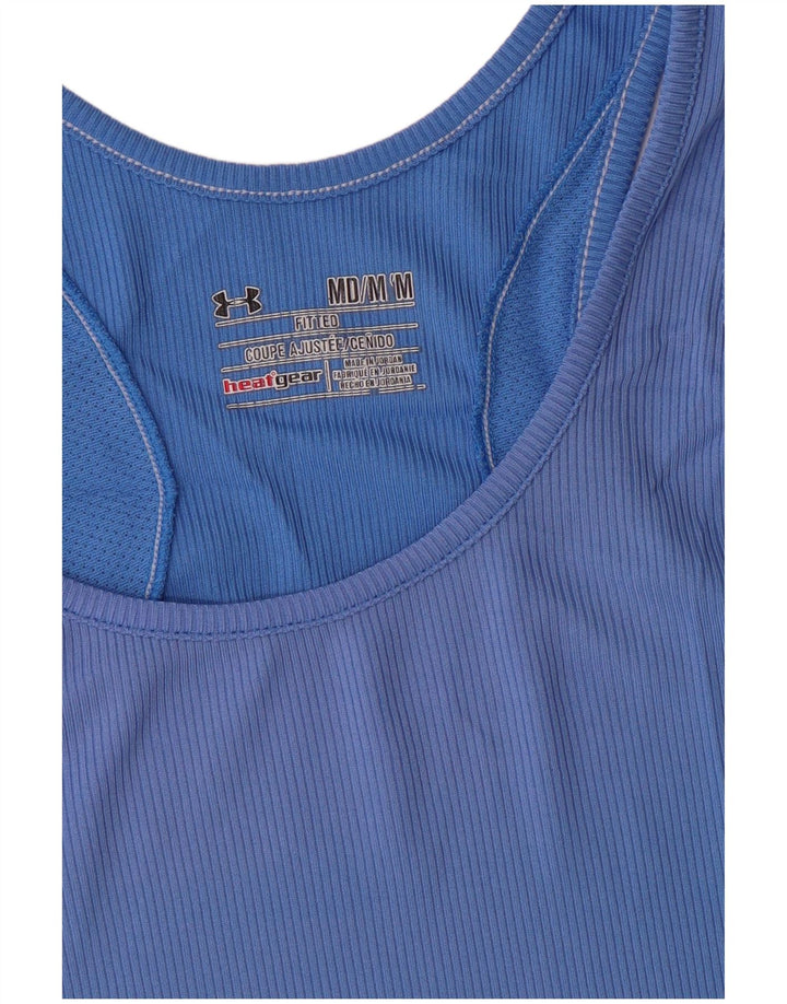 Under Armour Womens Heat Gear Vest Top UK 12 Medium Blue