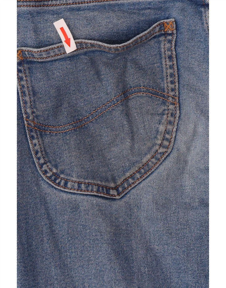 Lee Womens Crop Wide Leg Jeans W29 L26 Blue Cotton