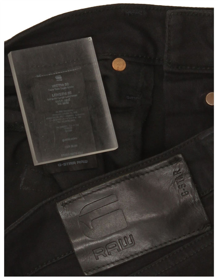 G-Star Mens Slim Jeans W32 L32 Black Cotton