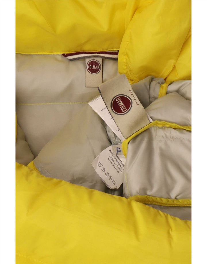 Colmar Womens Padded Jacket IT 42 Small Yellow Polyester