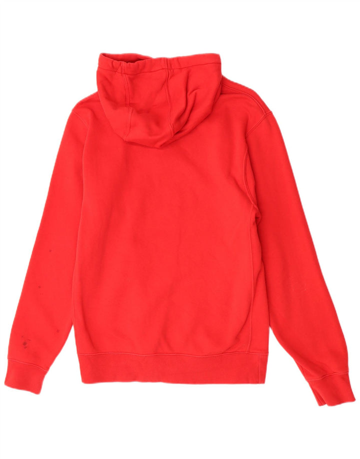 Nike Mens Hoodie Jumper Small Red Cotton