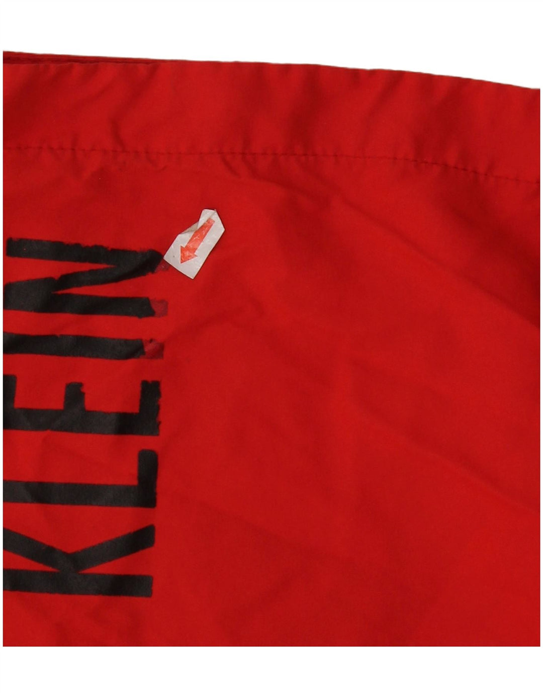 Calvin Klein Mens Graphic Swimming Shorts Medium Red Polyester