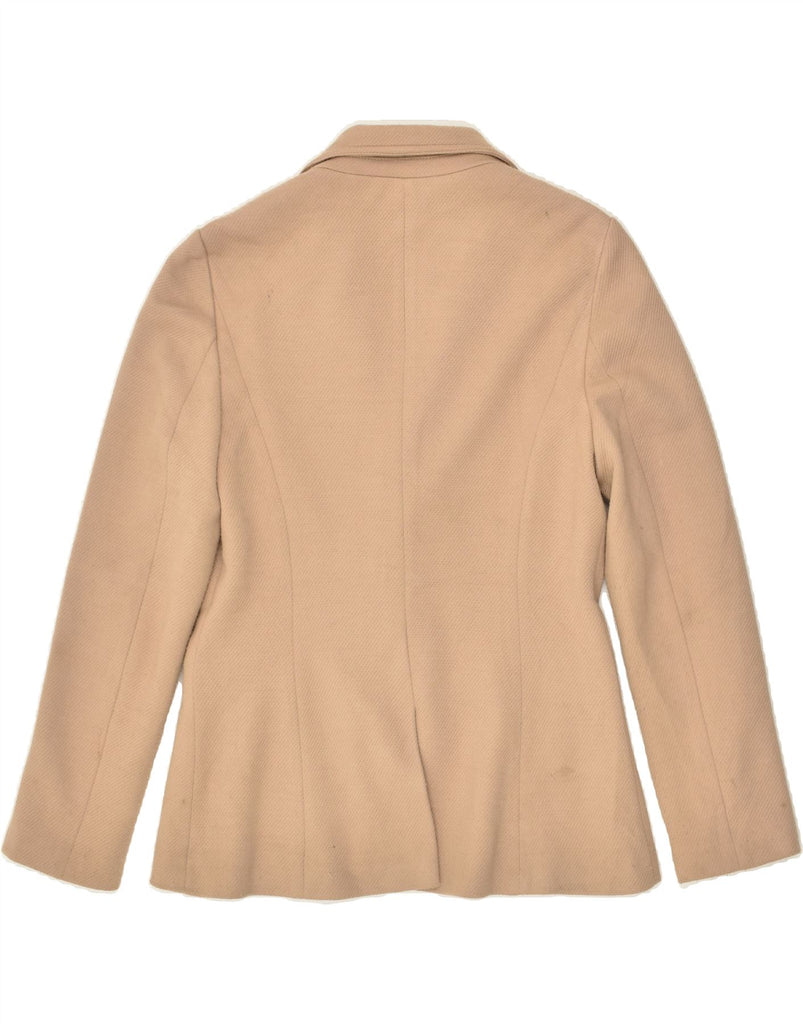 LAURA ASHLEY Womens 2 Button Blazer Jacket UK 12 Medium  Brown Acrylic | Vintage Laura Ashley | Thrift | Second-Hand Laura Ashley | Used Clothing | Messina Hembry 