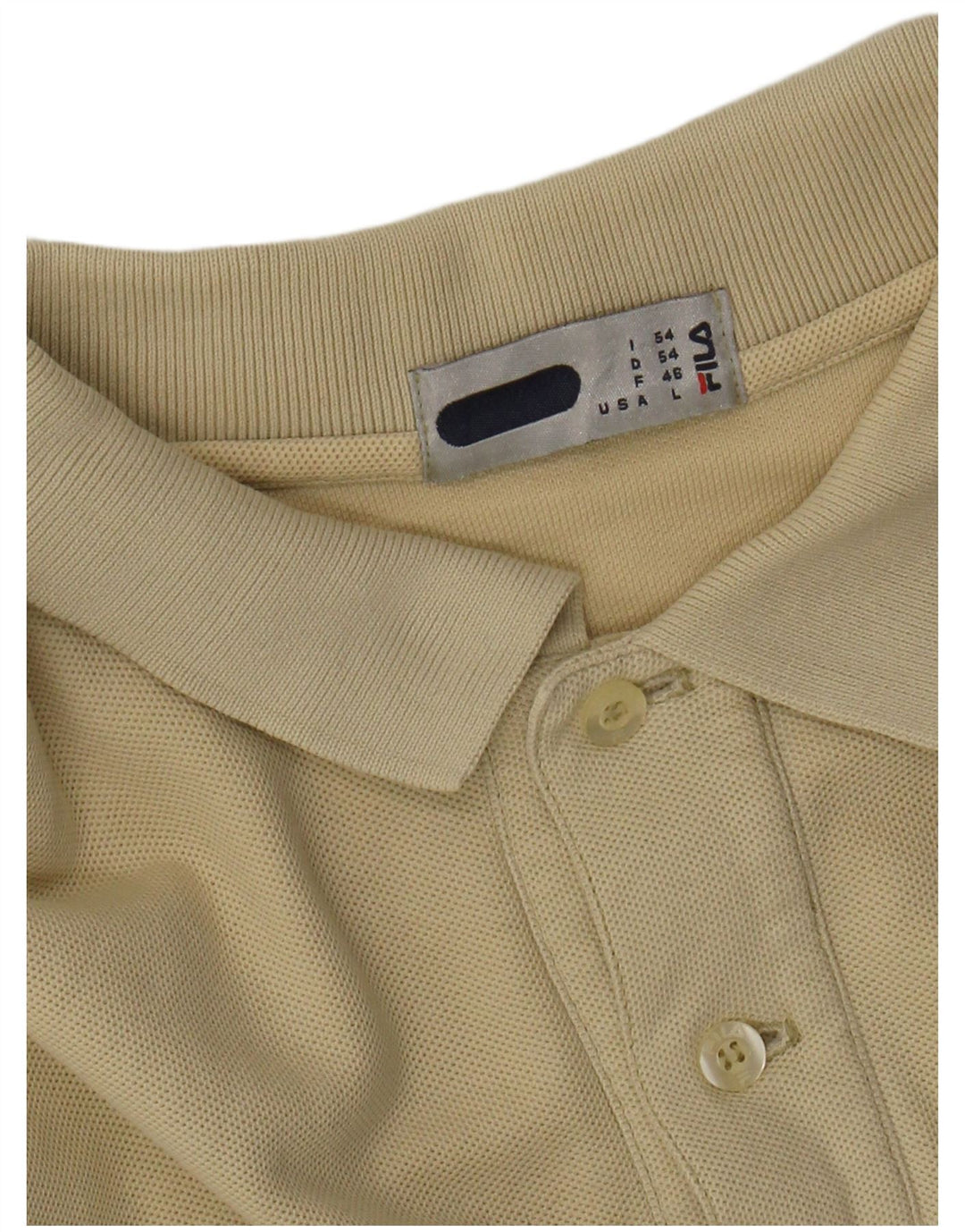 FILA Mens Polo Shirt IT 54 XL Beige