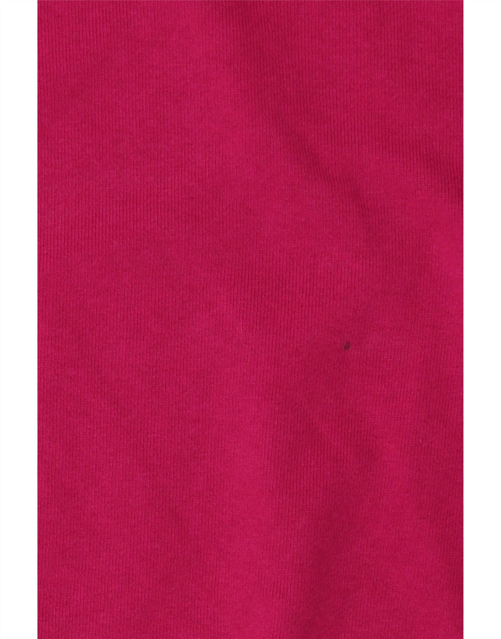 Nike Womens Graphic Oversized Sweatshirt Jumper UK 14 Medium Pink Cotton