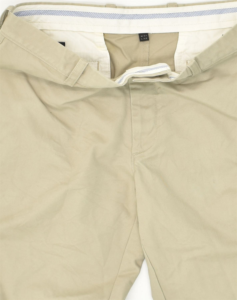 J. CREW Mens Straight Chino Trousers W31 L32 Beige Cotton | Vintage J. Crew | Thrift | Second-Hand J. Crew | Used Clothing | Messina Hembry 