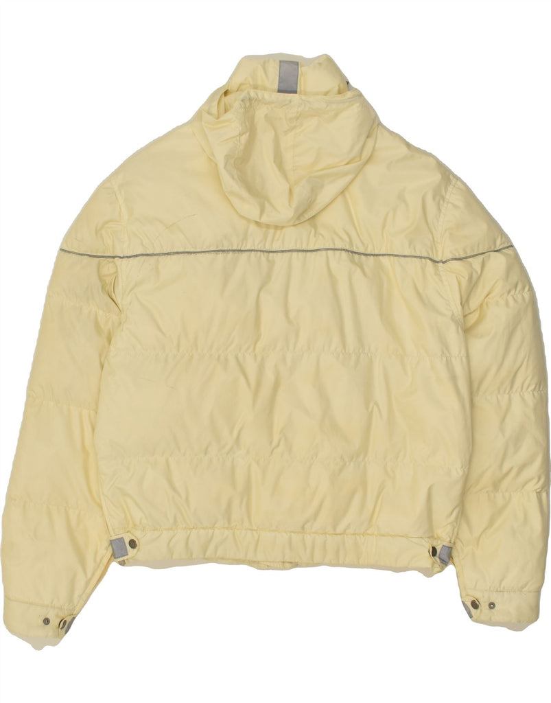 BELSTAFF Mens Hooded Padded Jacket UK 44 2XL Yellow Nylon | Vintage Belstaff | Thrift | Second-Hand Belstaff | Used Clothing | Messina Hembry 