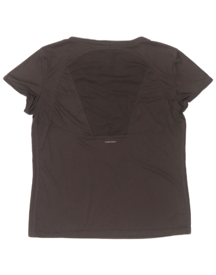 Adidas Womens Climacool T-Shirt Top UK 16 Large Black Polyester