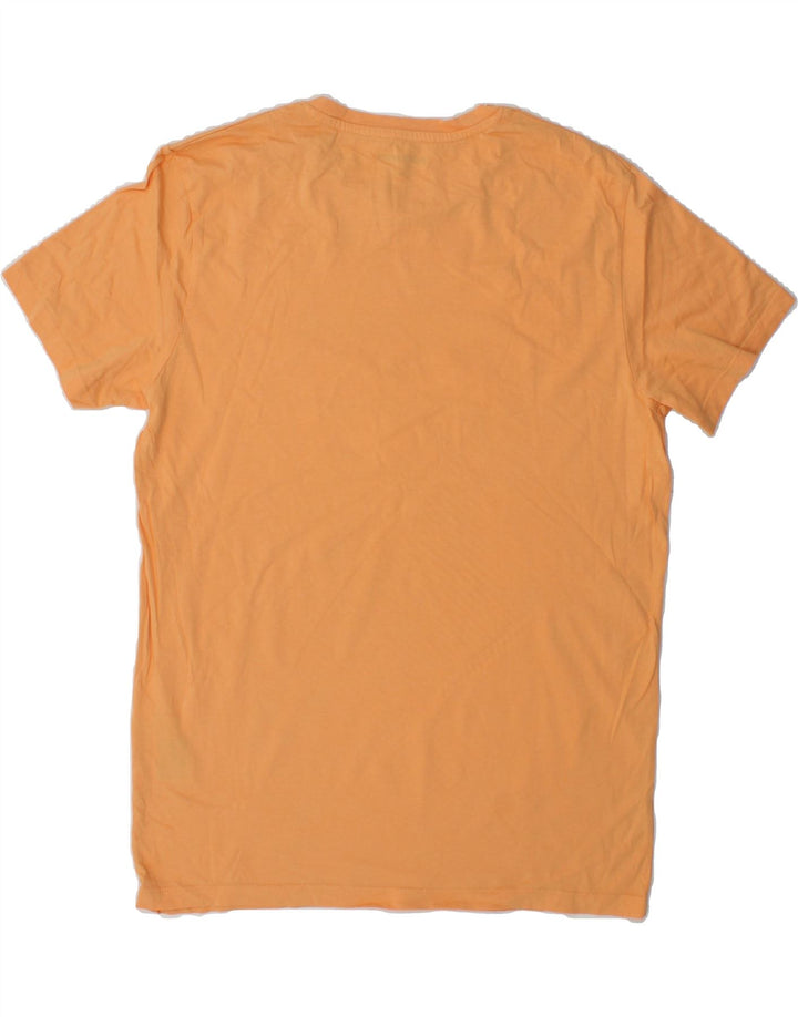 JACK & JONES Mens Graphic T-Shirt Top Large Orange Cotton Vintage Jack & Jones and Second-Hand Jack & Jones from Messina Hembry 