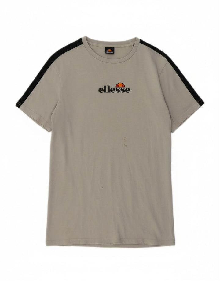 ELLESSE Mens Graphic T-Shirt Top Medium Grey Cotton Vintage Ellesse and Second-Hand Ellesse from Messina Hembry 