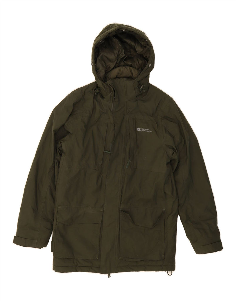 MOUNTAIN WAREHOUSE Mens Hooded Windbreaker Jacket UK 36 Small Green Vintage Mountain Warehouse and Second-Hand Mountain Warehouse from Messina Hembry 