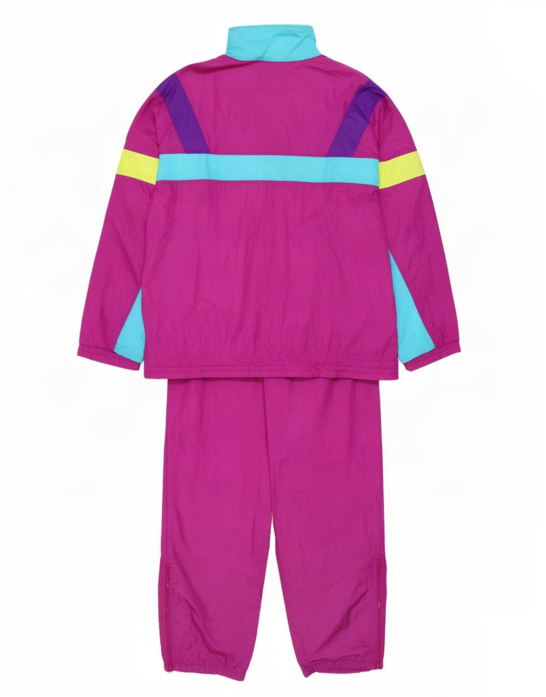 Fila Mens Full Tracksuit IT 54 XL Purple Colourblock Polyamide