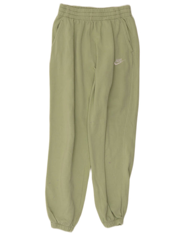 Nike Boys Tracksuit Trousers Joggers 12-13 Years Large Green Cotton
