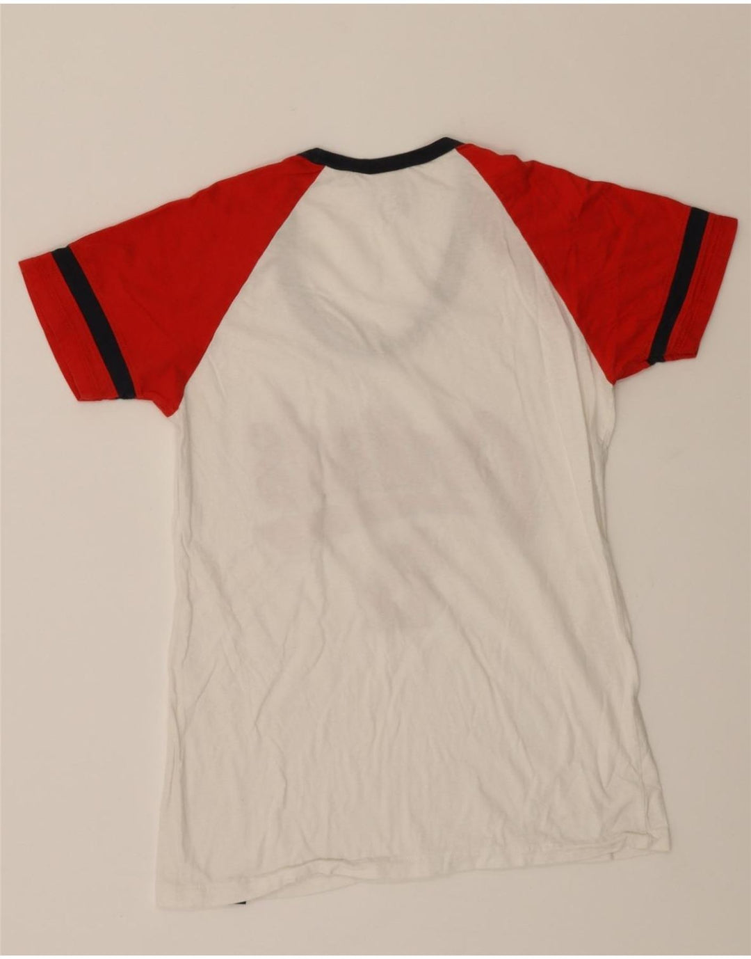 GENUINE MERCHANDISE Womens Graphic T-Shirt Top UK 12 Medium White Vintage Genuine Merchandise and Second-Hand Genuine Merchandise from Messina Hembry 
