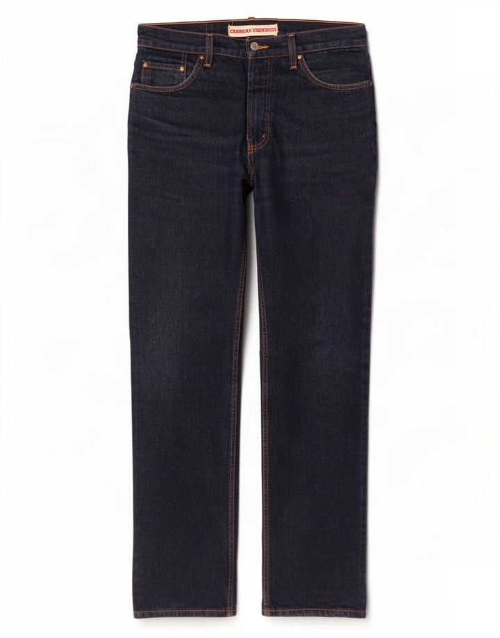 Carrera Mens Straight Jeans IT 48 Medium W33 L34 Navy Blue Cotton