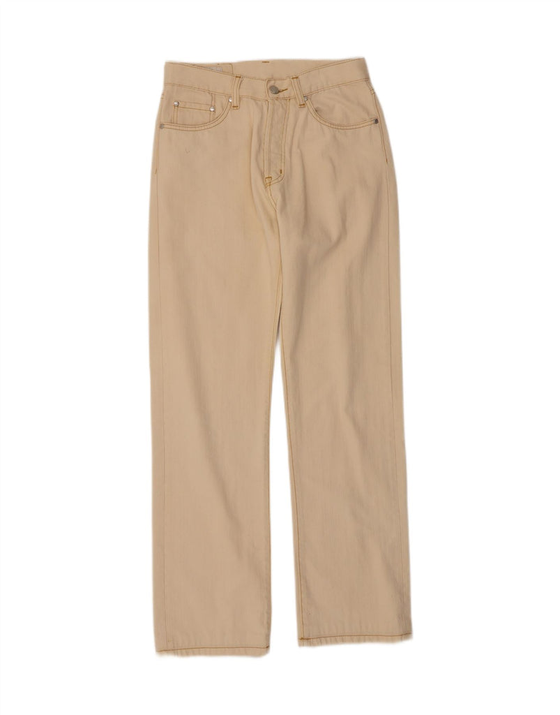 LACOSTE Mens Straight Casual Trousers Size 38 Small W30 L31 Beige Cotton Vintage Lacoste and Second-Hand Lacoste from Messina Hembry 