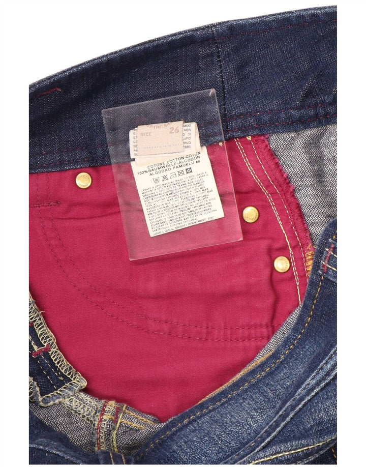 DIESEL Womens Bootcut Jeans W26 L29 Blue Cotton