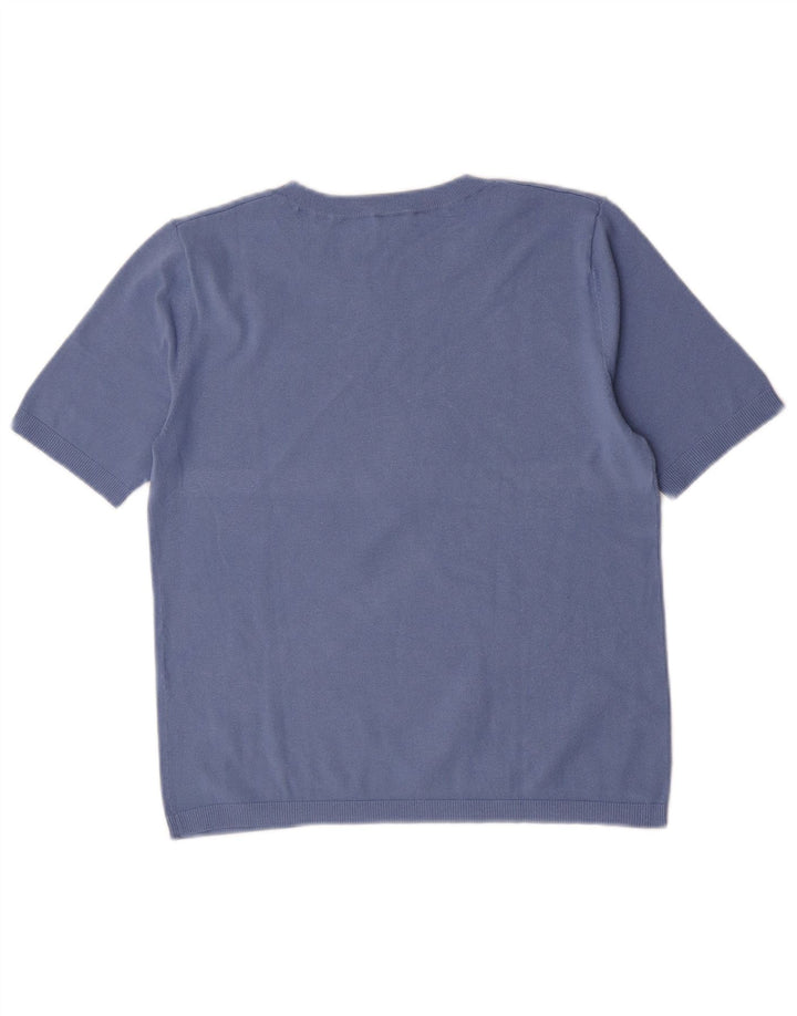 Marella Womens EMME Blouse Top UK 10 Small Blue