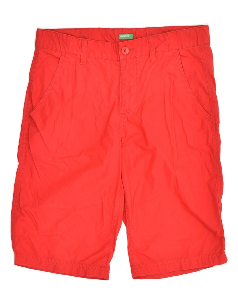 BENETTON Womens Chino Shorts W31 Medium Red | Vintage Benetton | Thrift | Second-Hand Benetton | Used Clothing | Messina Hembry 