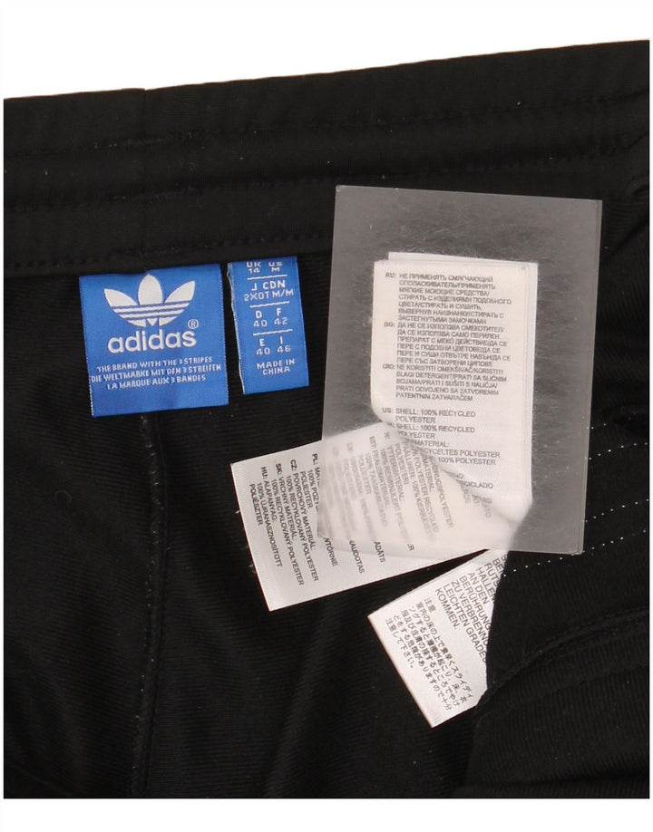 Adidas Womens Tracksuit Trousers UK 14 Large Black Polyester