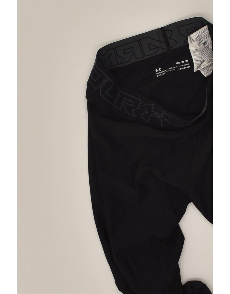 UNDER ARMOUR Womens Heat Gear Leggings UK 14 Medium Black Elastane | Vintage Under Armour | Thrift | Second-Hand Under Armour | Used Clothing | Messina Hembry 