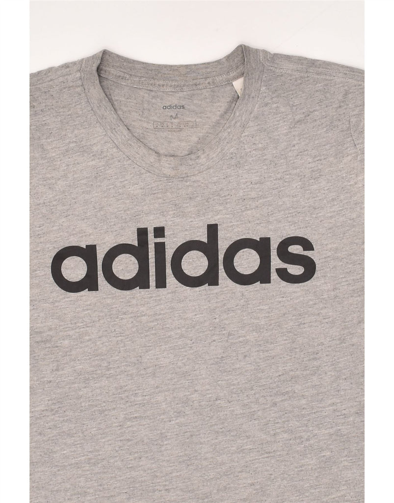 ADIDAS Mens Graphic T-Shirt Top Medium Grey Cotton | Vintage Adidas | Thrift | Second-Hand Adidas | Used Clothing | Messina Hembry 