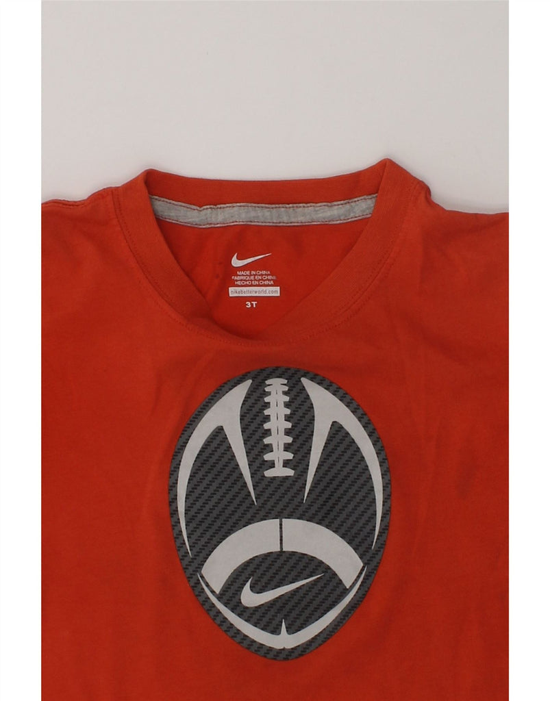 NIKE Boys Graphic T-Shirt Top 2-3 Years Red Cotton | Vintage Nike | Thrift | Second-Hand Nike | Used Clothing | Messina Hembry 