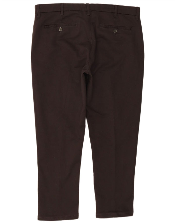 Marks & Spencer Mens Slim Chino Trousers W38 L29 Grey Cotton