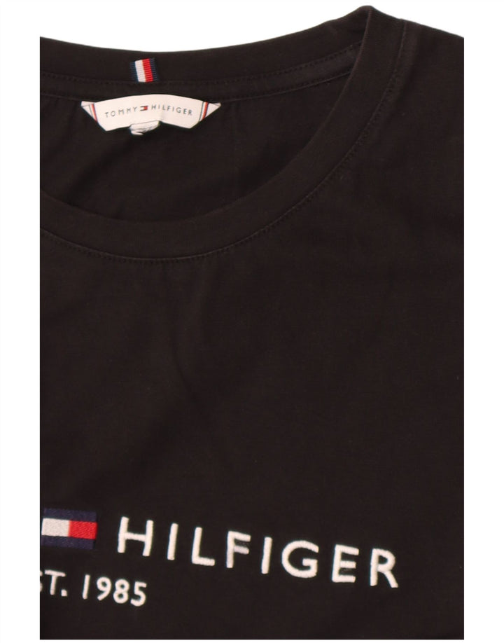 Tommy Hilfiger Mens Graphic T-Shirt Top XL Black