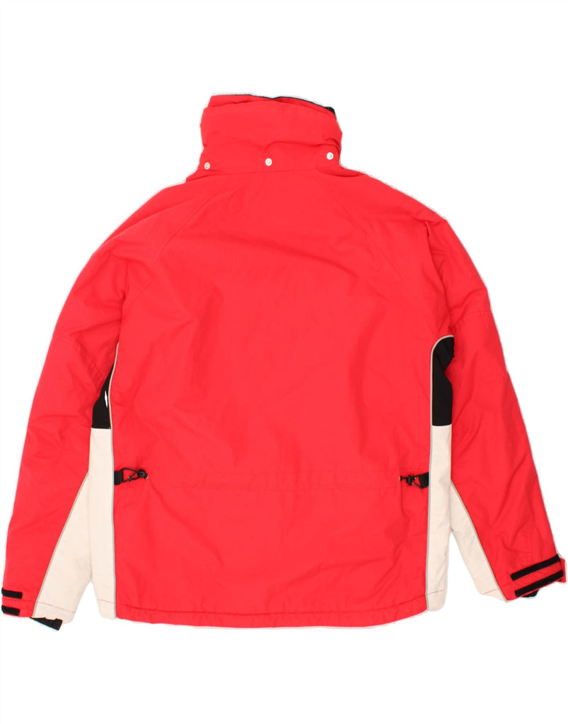 DIADORA Mens Graphic Windbreaker Jacket UK 40 Large Red Colourblock | Vintage Diadora | Thrift | Second-Hand Diadora | Used Clothing | Messina Hembry 