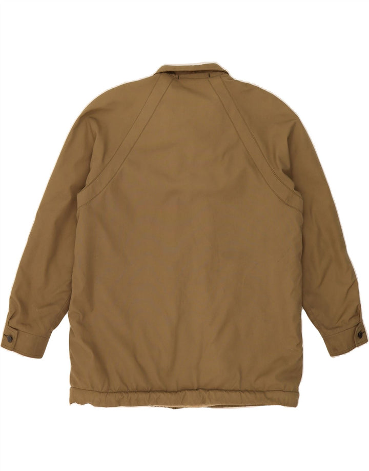 VINTAGE Mens Padded Jacket UK 38 Medium Khaki Vintage Vintage and Second-Hand Vintage from Messina Hembry 