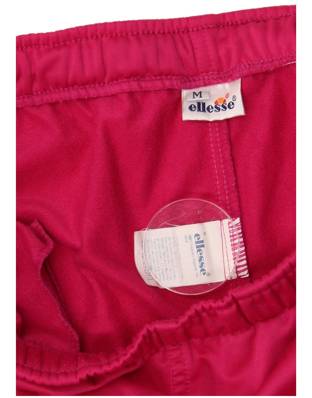 ELLESSE Womens Crop Tracksuit Trousers UK 14 Medium  Pink