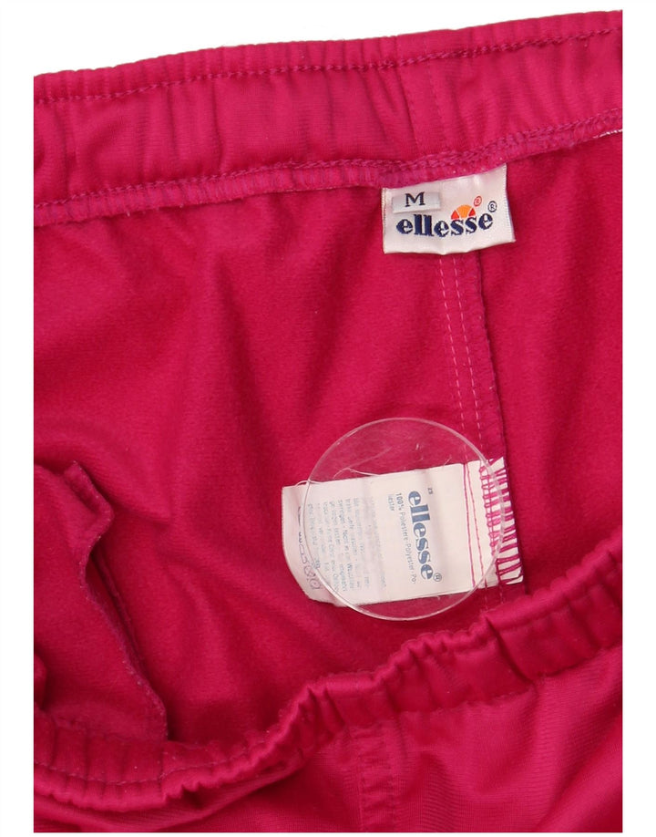 ELLESSE Womens Crop Tracksuit Trousers UK 14 Medium  Pink