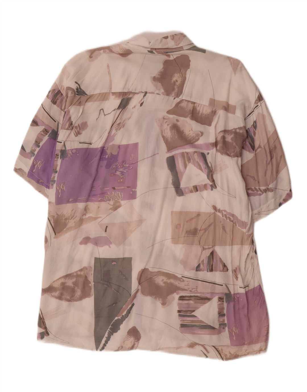 VINTAGE Mens Abstract Pattern Shirt Size 43/44 XL Multicoloured