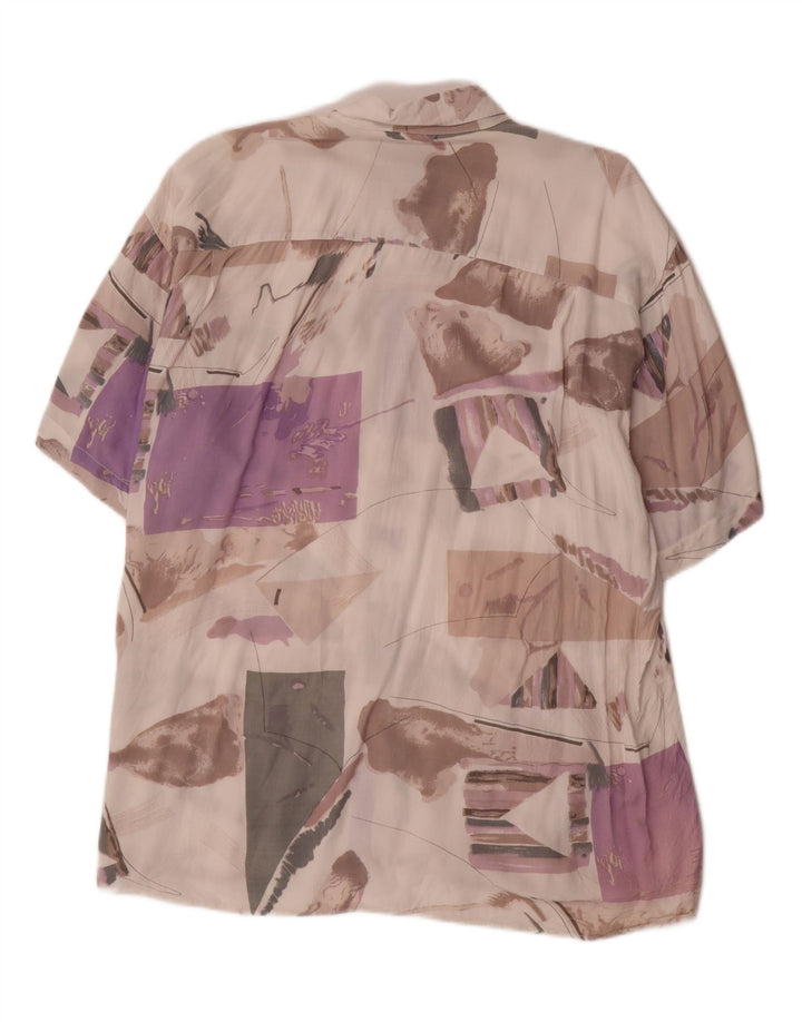 VINTAGE Mens Abstract Pattern Shirt Size 43/44 XL Multicoloured