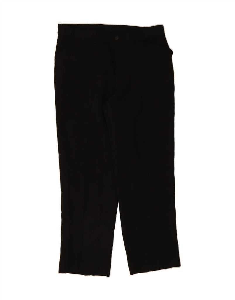 FARAH Mens Straight Casual Trousers W36 L29 Black Polyester Vintage Farah and Second-Hand Farah from Messina Hembry 