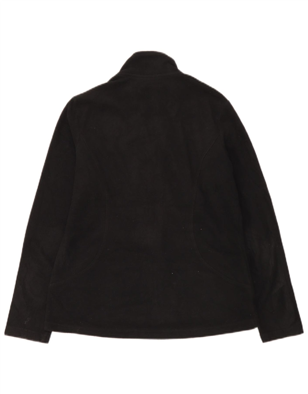 Marks & Spencer Womens Fleece Jacket UK 12 Medium Black Polyester