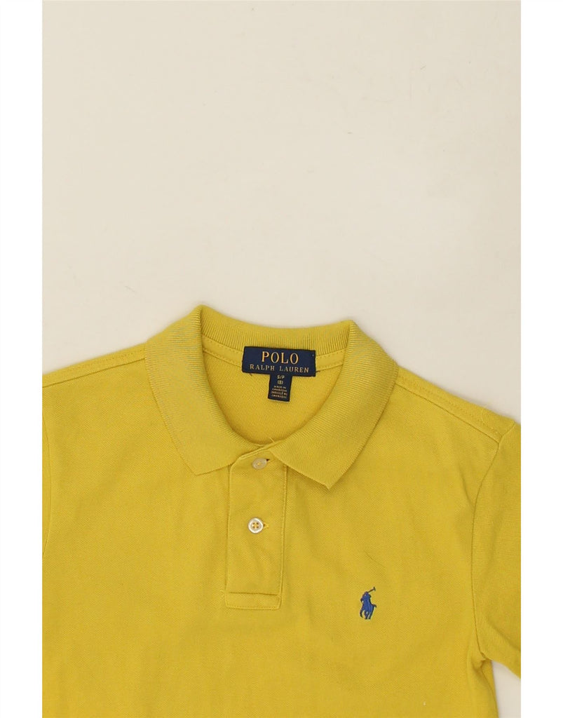 POLO RALPH LAUREN Boys Polo Shirt 7-8 Years Small Yellow Cotton | Vintage Polo Ralph Lauren | Thrift | Second-Hand Polo Ralph Lauren | Used Clothing | Messina Hembry 