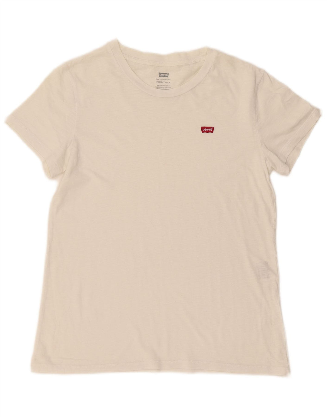 Levi's Mens Perfect Crew T-Shirt Top Small White