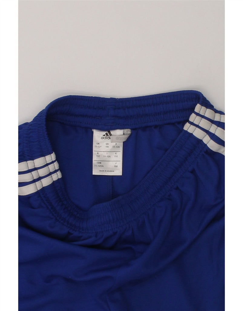 ADIDAS Boys Climalite Sport Shorts 11-12 Years Blue | Vintage Adidas | Thrift | Second-Hand Adidas | Used Clothing | Messina Hembry 