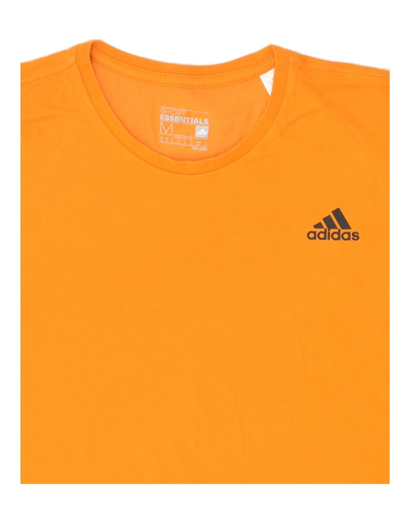 ADIDAS Mens T-Shirt Top Medium Orange Cotton | Vintage Adidas | Thrift | Second-Hand Adidas | Used Clothing | Messina Hembry 