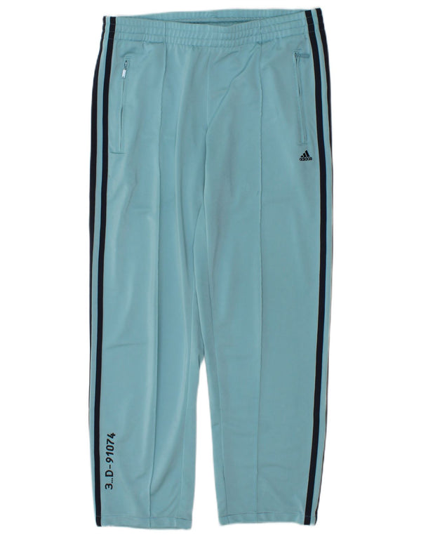 Adidas Womens Tracksuit Trousers UK 12 Medium  Blue